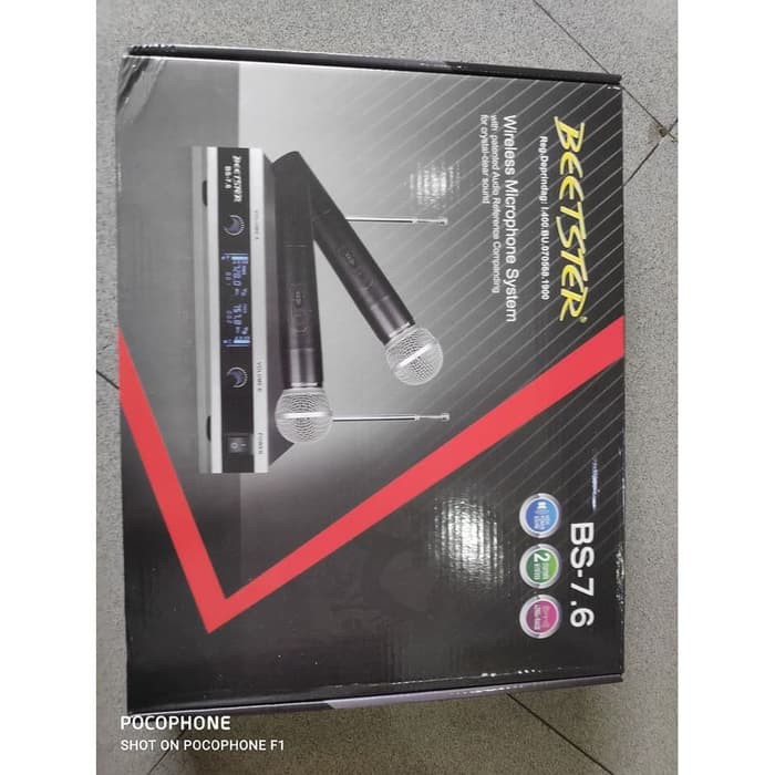 Mic Wireless BeetSter VHF 2 Mic Genggam