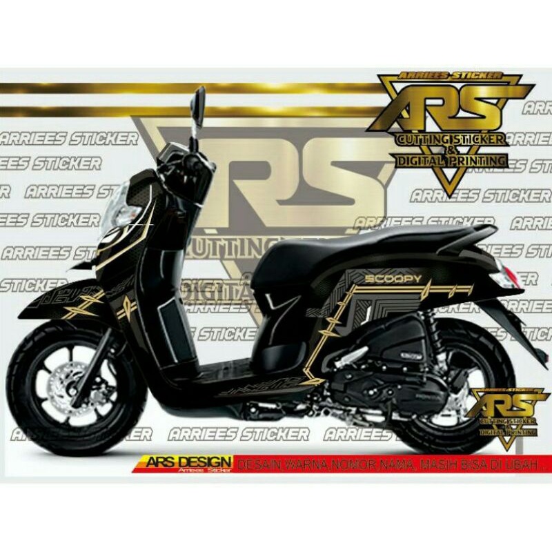 STICKER DECAL SCOOPY FULL BODY - DECAL FULL BODY SCOOPY 2017 - 2020