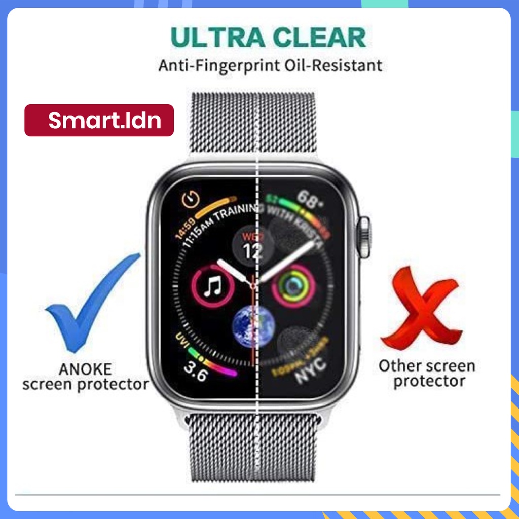 Hydrogel Film Screen Full Cover Soft Protector for Apple Watch 7 41mm 45mm iWatch S1~S6