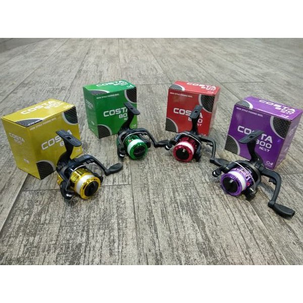 Gulungan Pancing Murah  Reel Pancing Spining Next Costa 800 4 Ball Bearing  Rel Rell Katrol Pancing