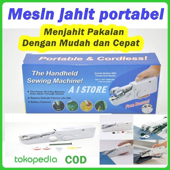 ALAT JAHIT PORTABLE MESIN JAHIT TANGAN PORTABEL ELEKTRONIK STAPLES