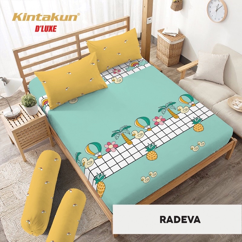 (BISA COD) SPREI KINTAKUN DELUXE SIZE QUEEN 160*200 CM DIJAMIN TIDAK LUNTUR