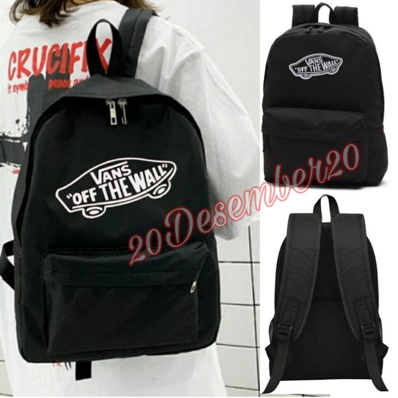 Tas Sekolah Ransel Backpack Cowok Cewek SMP SMA  SMU Kuliah Murah Kent Kent kanvas Murmer Abu AOT-1