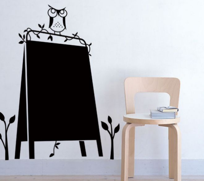 

Wall sticker stiker dinding papan tulis motif polos hitam - khm190