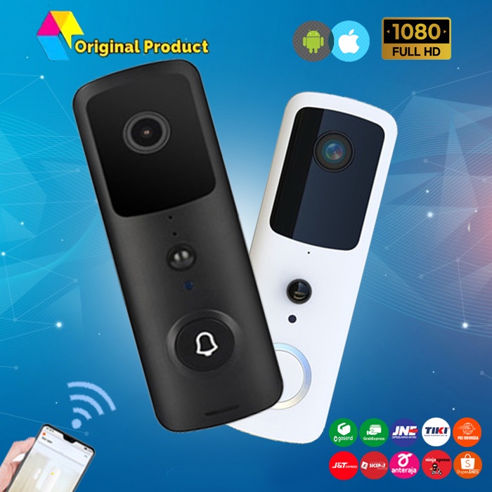 Bell Original Kamera 1080p / Bell rumah / Bell wireless / Bel rumah wireless / Bell rumah / Bell cam