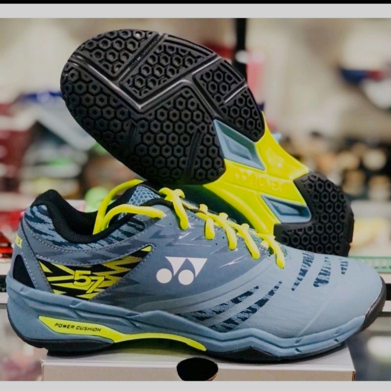 sepatu badminton yonex SHB 57 ex blue/grey size 35 36   47