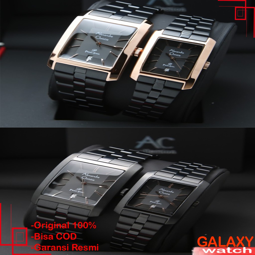 ALEXANDRE CHRISTIE SEPASANG ORIGINAL JAM TANGAN ALEXANDRE CHRISTIE COUPLE JAM ALEXANDRE CHRISTIE AC 