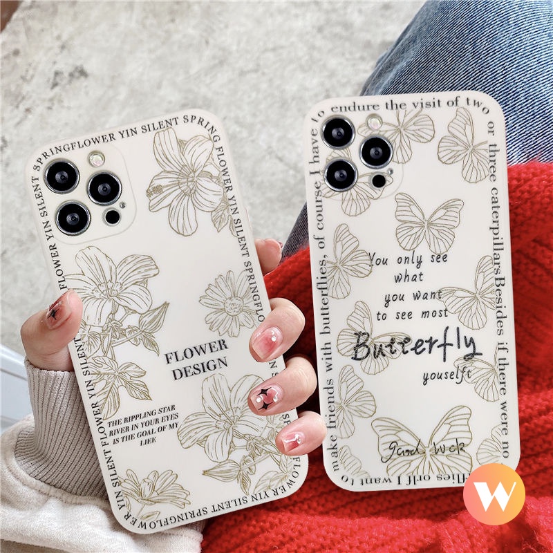 Soft Case TPU Motif Bunga Kupu-Kupu Untuk Xiaomi Redmi 9A 10 9 9C NFC 9T 9AT Mi POCO M3 POCO X3 NFC Pro Note9 10 8 10Pro 10S Butterfly