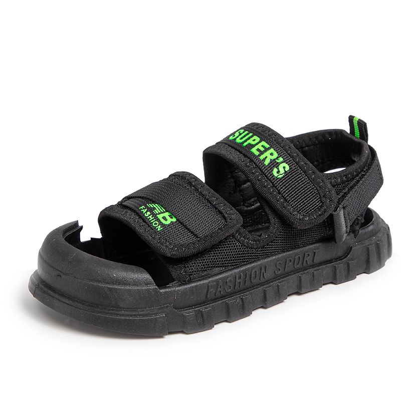 [GROSIR][COD] SEVEN_DAY SANDAL FLIP FLOP SANDAL KANVAS ANAK-ANAK CEWEK COWOK WM2317 HITAM