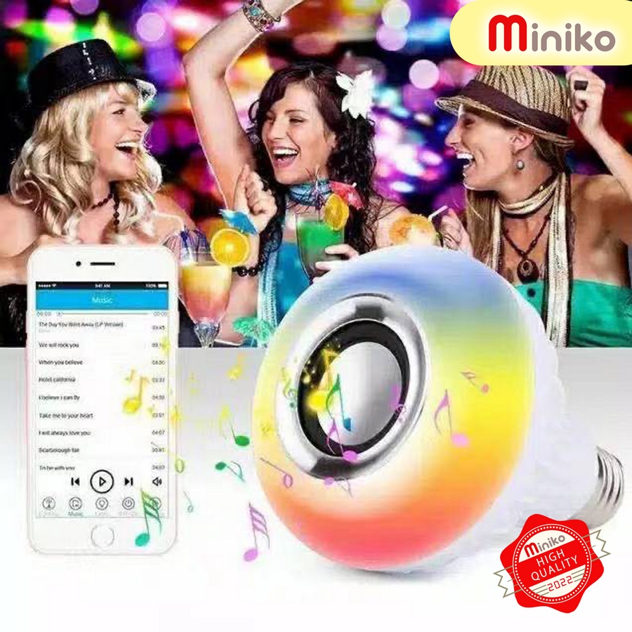 Lampu Disco Speaker Musik Bluetooth 2 in 1 - Lampu Sepker LED _lampu disko Miniko