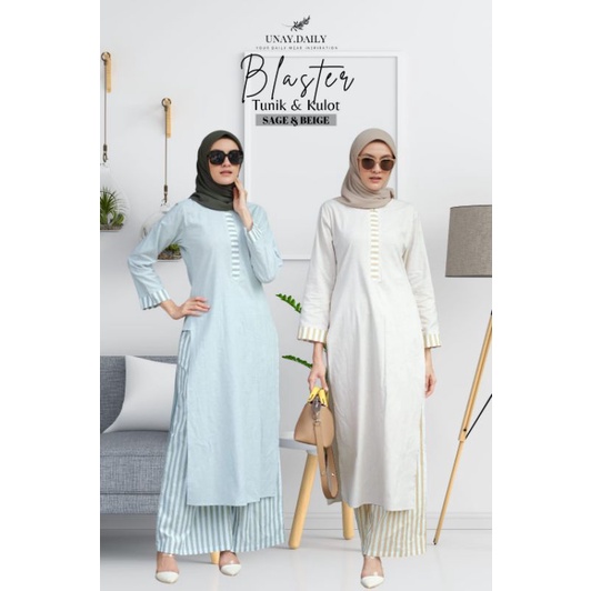 BLASTER SET by @unay.daily (Tunik, Kulot, Masker) READY