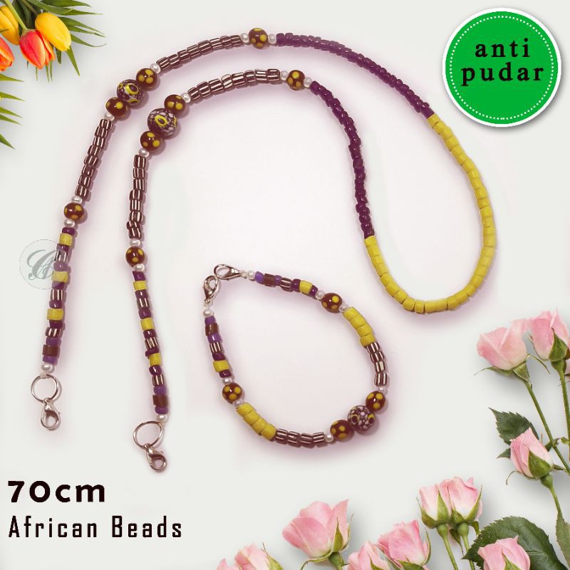 STRAP MASKER AFRIKA (±70cm) KALUNG MASKER HIJAB / TALI MASKER GANTUNGAN CANTOLAN MASKER