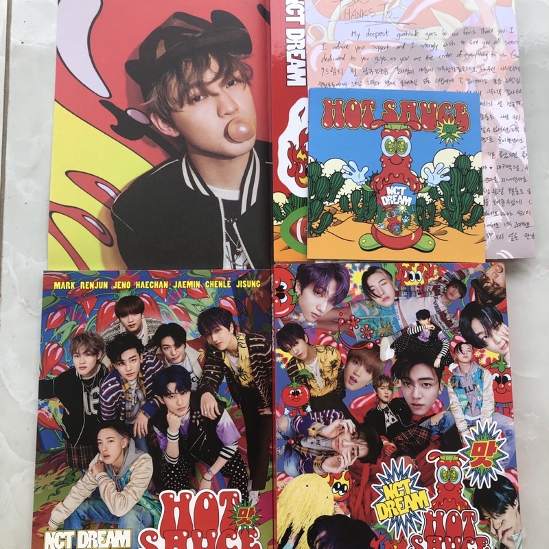 [READY SIAP KIRIM] NCT DREAM ALBUM HOT SAUCE CRAZY PHOTOBOOK & FOLDED POSTER CHENLE JEWEL CASE PB HS