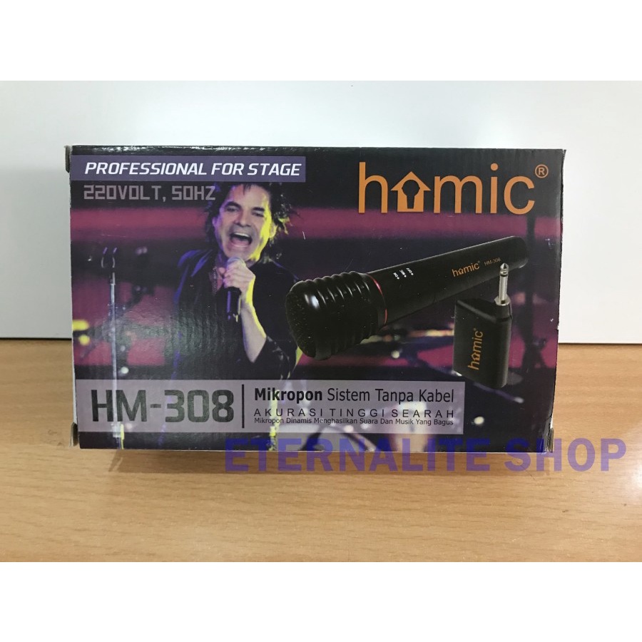 COD Mic Wireless / Homic Wireless Series HM 308 /MIC WIRELESS KARAOKE//MIC SALON AKTIF