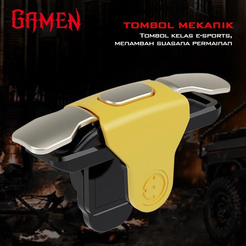 GAMEN Mobile Gaming Button Trigger Shotting Aiming No Delay - Garansi 1 Tahun