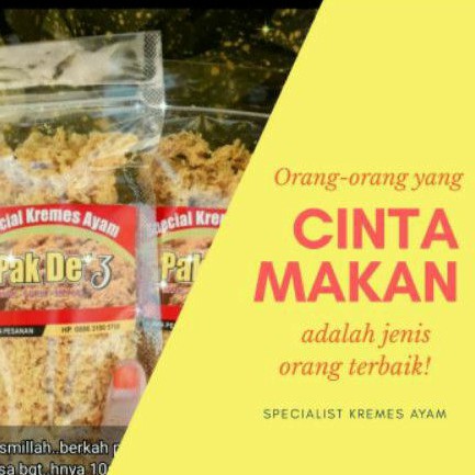 

(Terlarissss) Special Kremes Ayam Uenakkk, Murahh, Gurihh