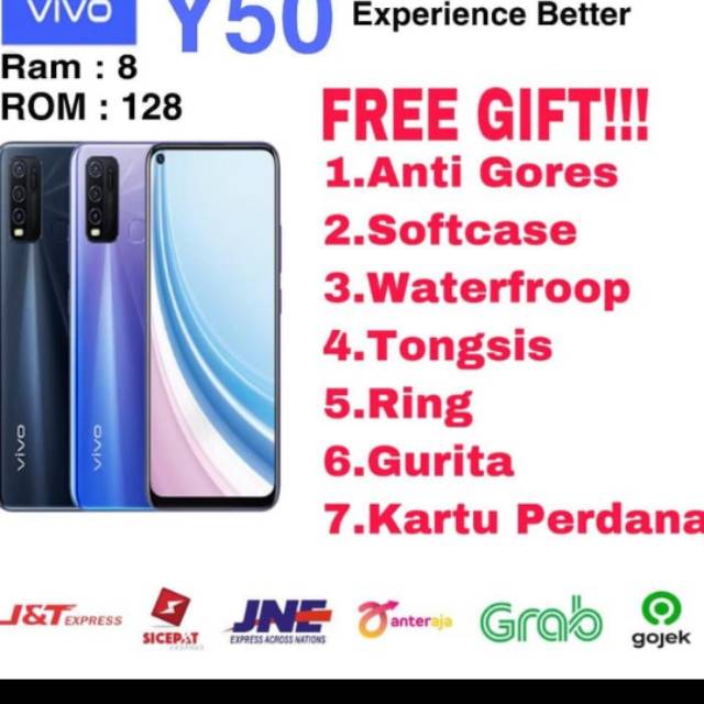 Vivo Y50 RAM 8/128 GARANSI RESMI