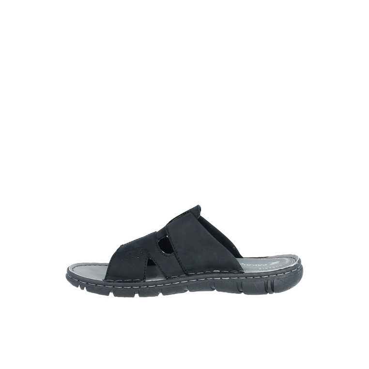 SANDAL SLIDE PAKALOLO PRIA ORIGINAL CASUAL KULIT ASLI HITAM PB19