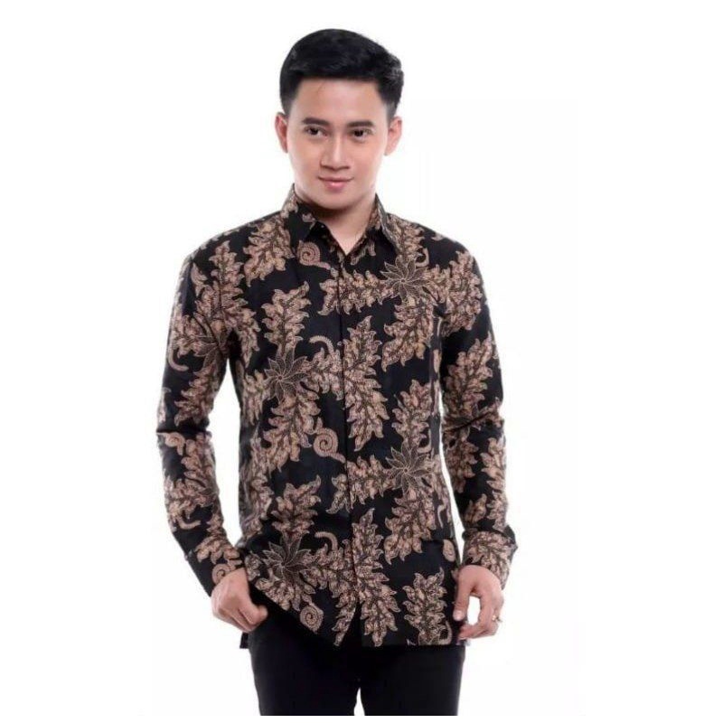 OUTER ANDIN/OUTER BATIK LACE MEWAH/BATIK KONDANGAN/OUTER BUTTON BLACK SERIES/BATIK MOTIF DAUN PAYA