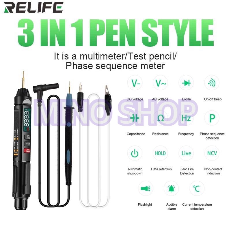 DIGITAL PEN MULTITESTER - MULTIMETER PEN DIGITAL RELIFE DT-01