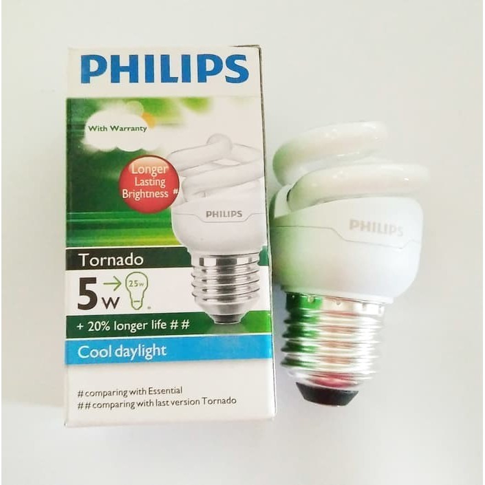 Lampu Philips Tornado 5W 5 Watt CDL CoolDayLight PUTIH