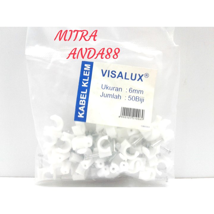 Mitraanda88 Klem Kabel Paku Beton No 4 - 10 Diameter Paku 4mm - 10mm VISALUX