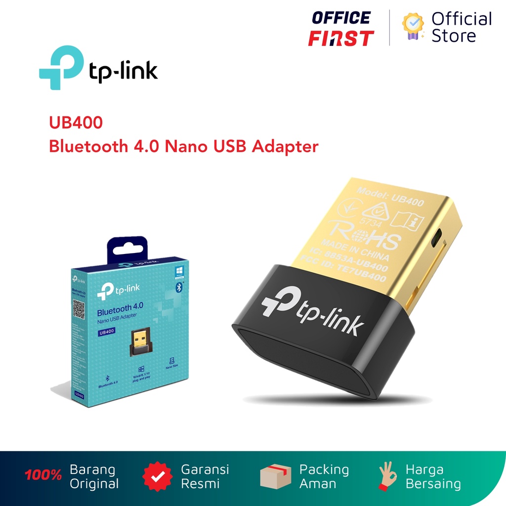 TP-Link UB400 Bluetooth 4.0 Nano USB Adapter Wireless Receiver TP Link