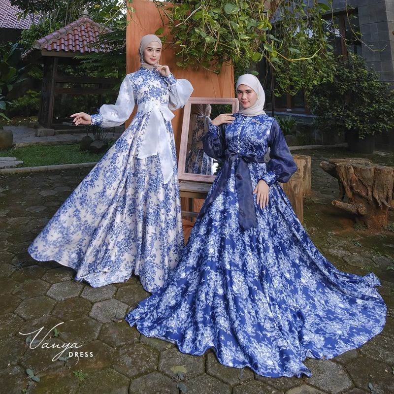 VANYA DRESS/GAMIS WANITA/GAMIS BUSUI/BUSANA MUSLIM/DRESS PANJANG