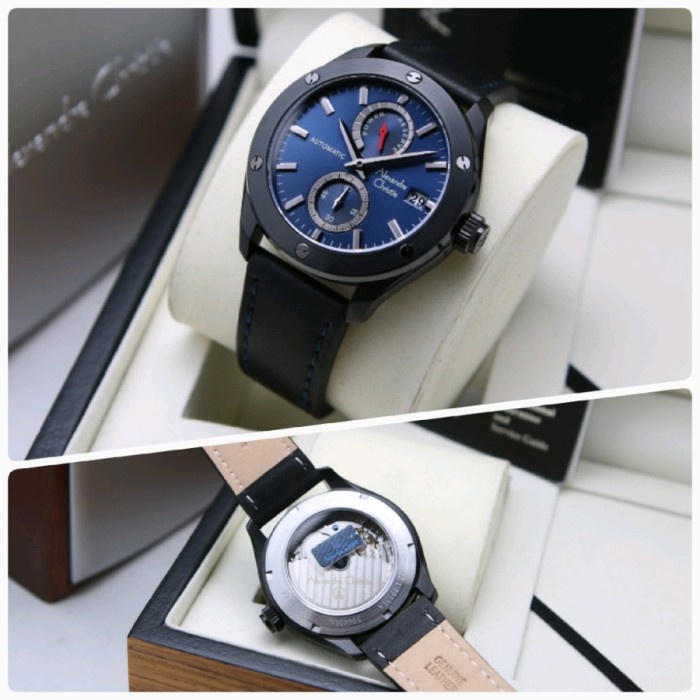 [Free Baterai] JAM TANGAN PRIA ALEXANDRE CHRISTIE AC 3044 AUTOMATIC LEATHER ORIGINAL GARANSI RESMI 1 TAHUN