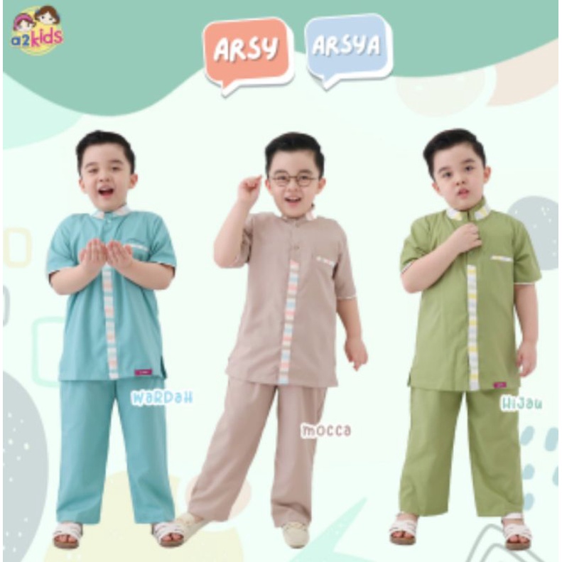 COD KOKO ANAK ARSYA ORI BY A2KIDS SIZE 6-14TAHUN TERLARIS