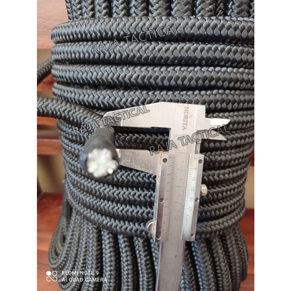 Tali Karmantel Carmantle Statis 12 mm x 50 m Original Jatah TNI