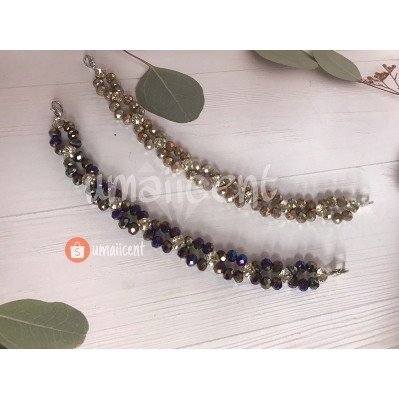 konektor masker hijab kristal Swarovski