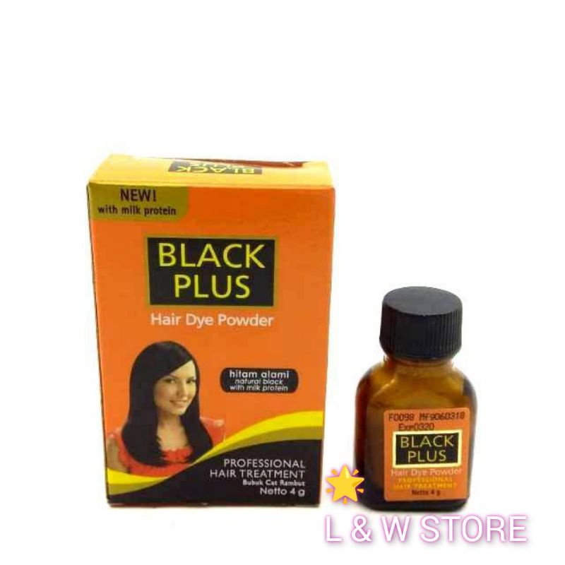 Black Plus Hair Dye Powder | BLACK PLUS BAIR DYE POWDER / SEMIR RAMBUT HITAM