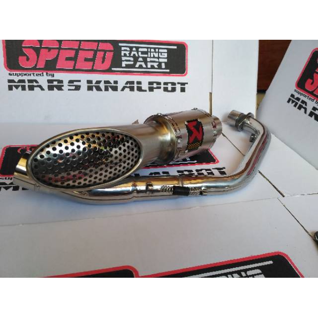 Knalpot RACING model SAKURA samping CBR150 R CB150R GSX VIXION R15 V3 V2 XABRE TIGER VERZA