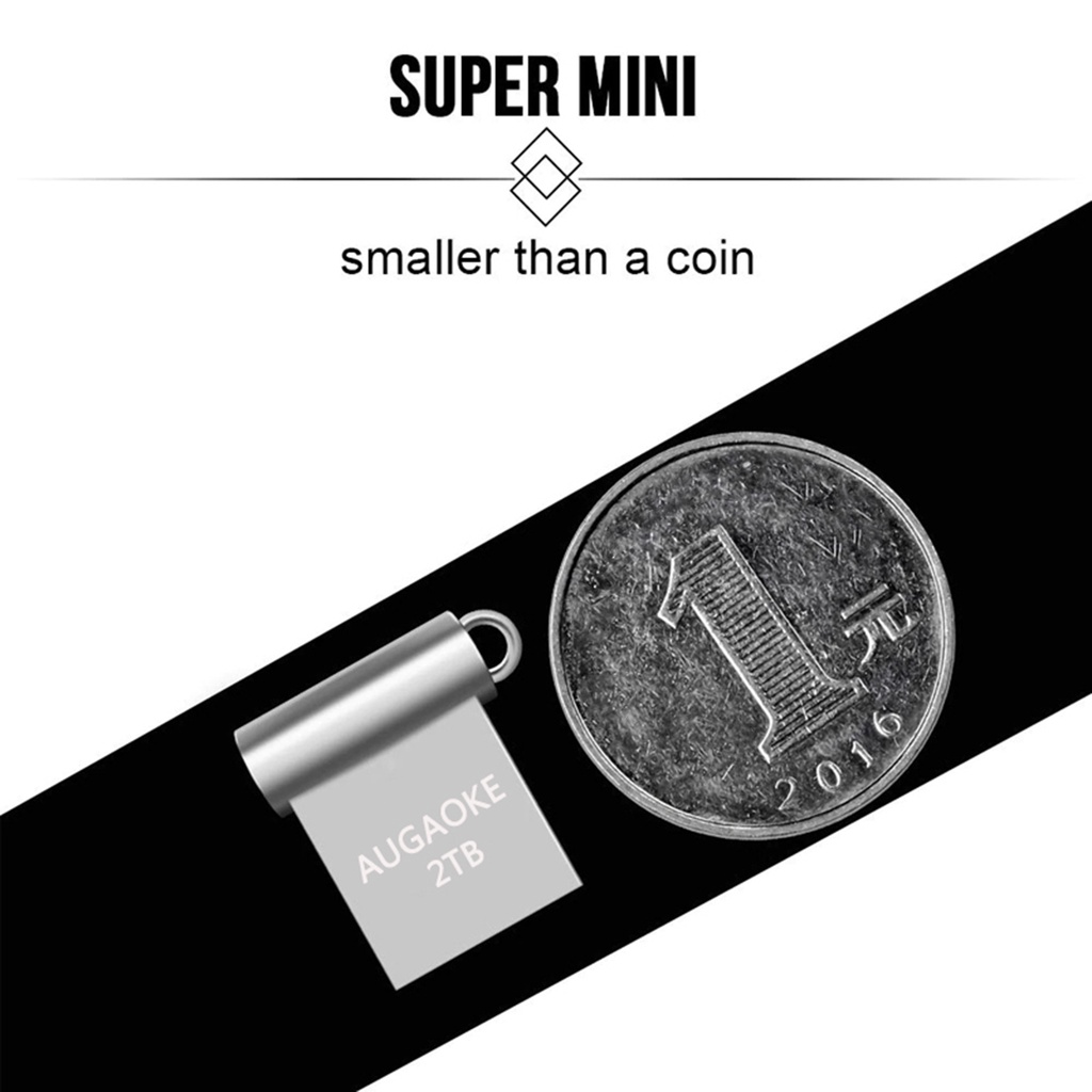 (Huluboy) Flashdisk USB 3.0 1TB / 2TB Plug &amp; Play Untuk Mobil