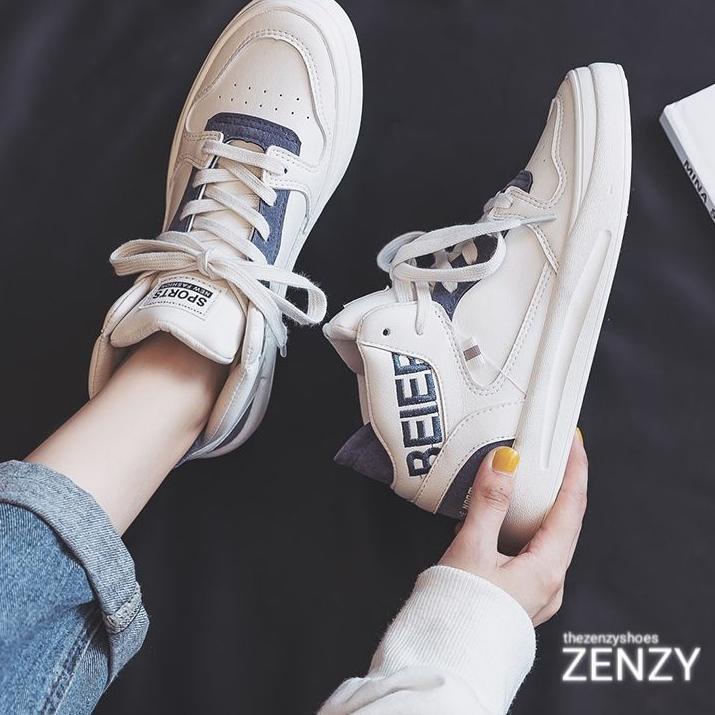 Barang Pilihan.. Zenzy Premium Woodlee Korea Inspired - Sepatu PU Modis Comfy