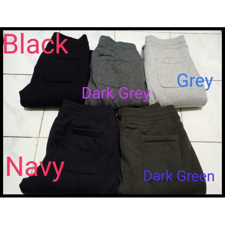 BIG SALE UNIQLO BLOCKTECH SWEATPANTS BULU CELANA TRAINING MUSIM DINGIN ORIGINAL