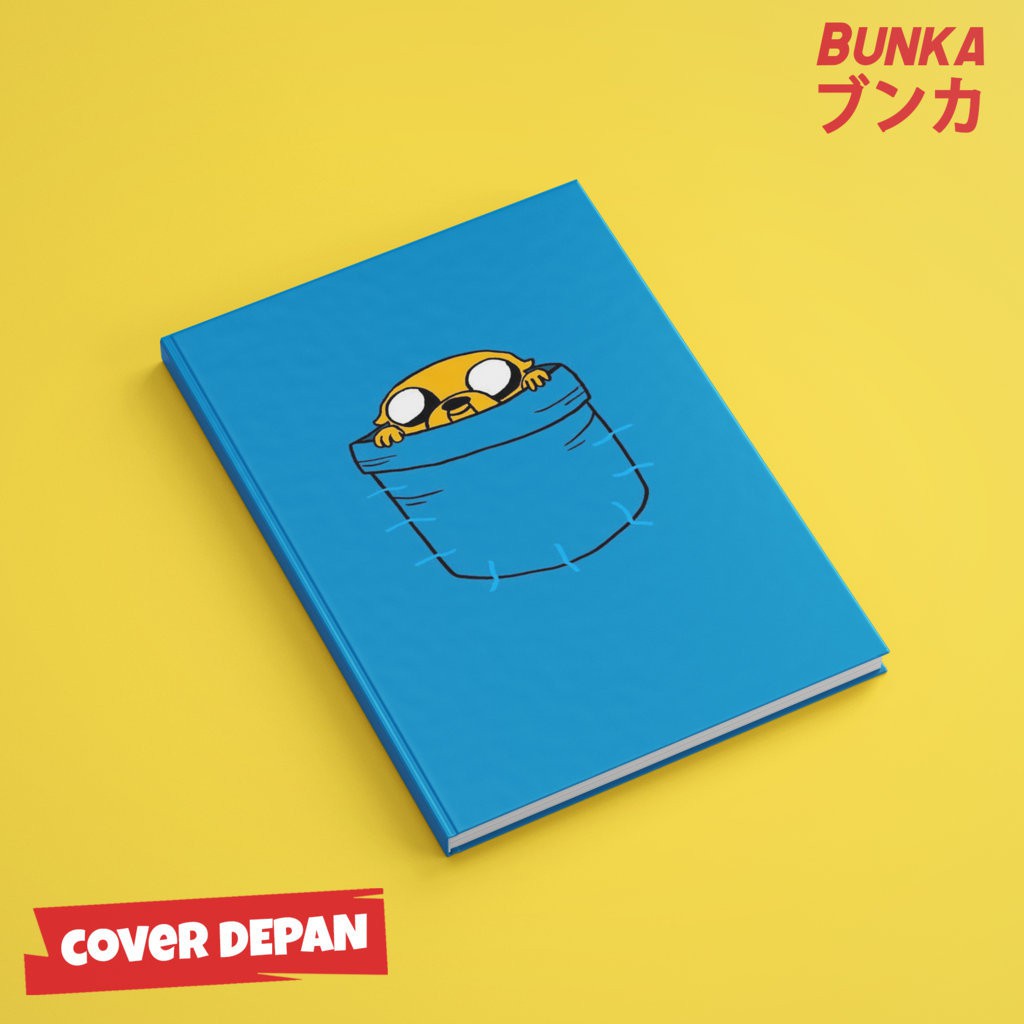 

Notebook Adventure Time Jake in Pocket Hardcover A5 Buku Tulis Catatan Agenda Planner Jurnal