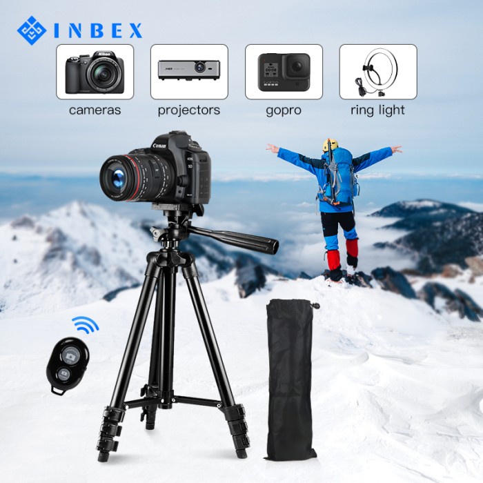 Inbex Tf-3120 Bluetooth Tripod/106Cm Tripod+Holder U+Bluetooth Remote