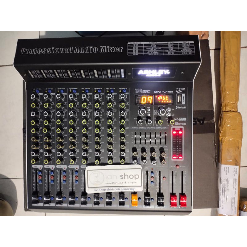 Mixer Audio Ashley Hero8 Hero 8 Hero-8 Original 8 Chanel Efek Digital Reverb Alesis 199 DSP 3 Aux 2 