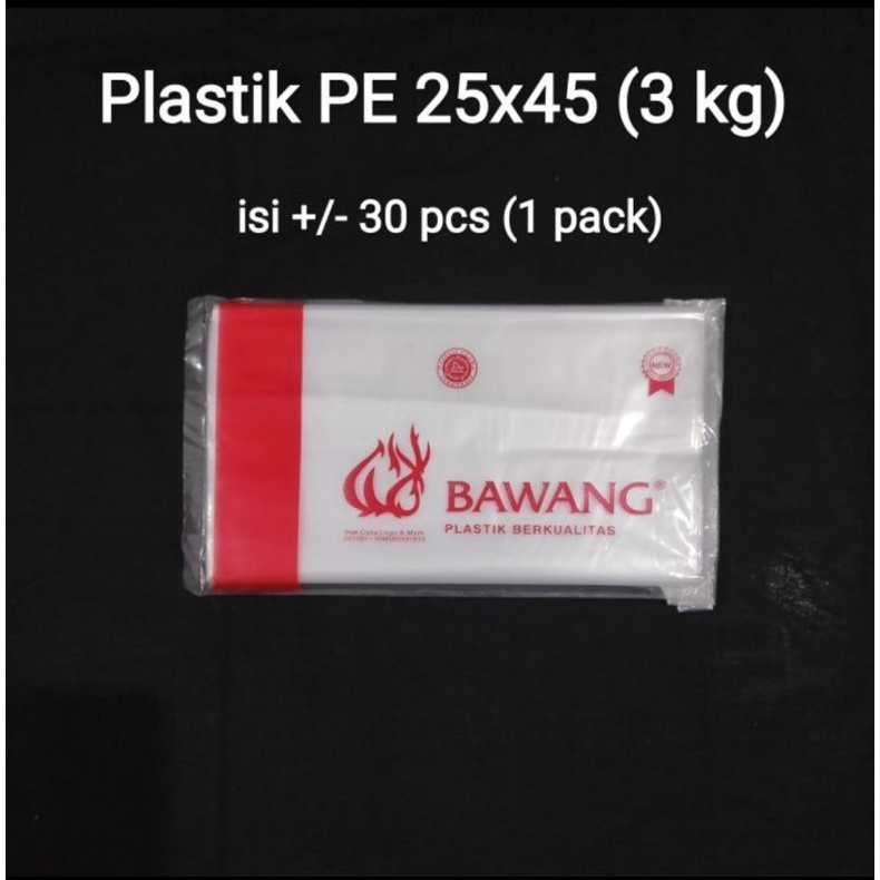 plastik pe uk 25x45 / 3kg