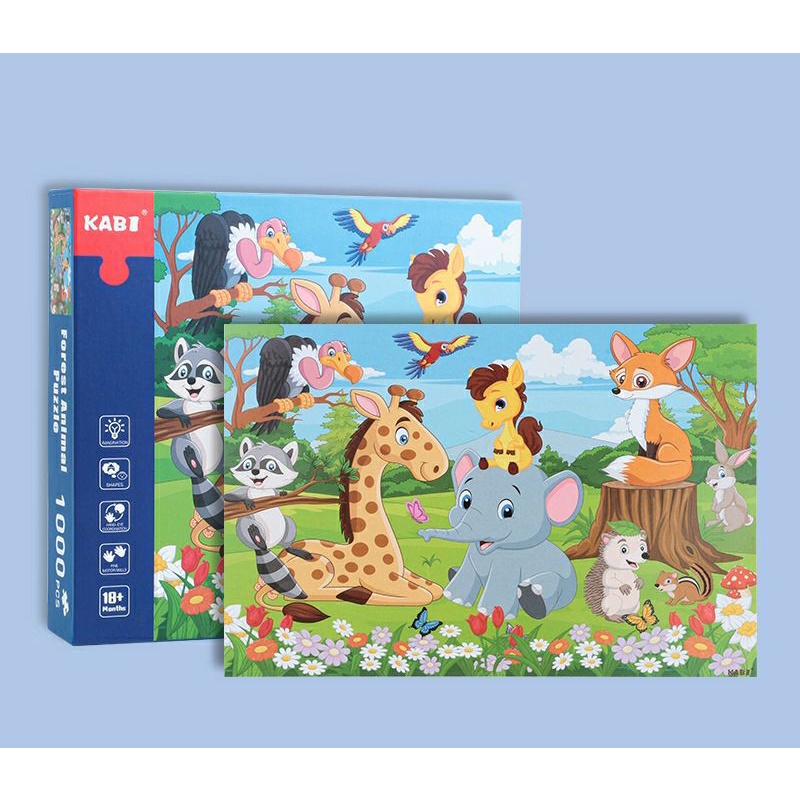 Mainan Edukasi Jigsaw Puzzle Box 1000 Pcs / Mainan Edukasi Puzzle Kayu Anak