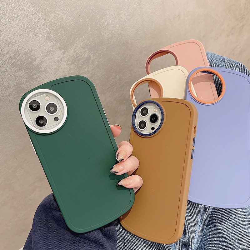 [TPC] Circular Lens Protector Oval Case Casing IPHONE X XS MAX XR 11 12 13 MINI PRO MAX IP017