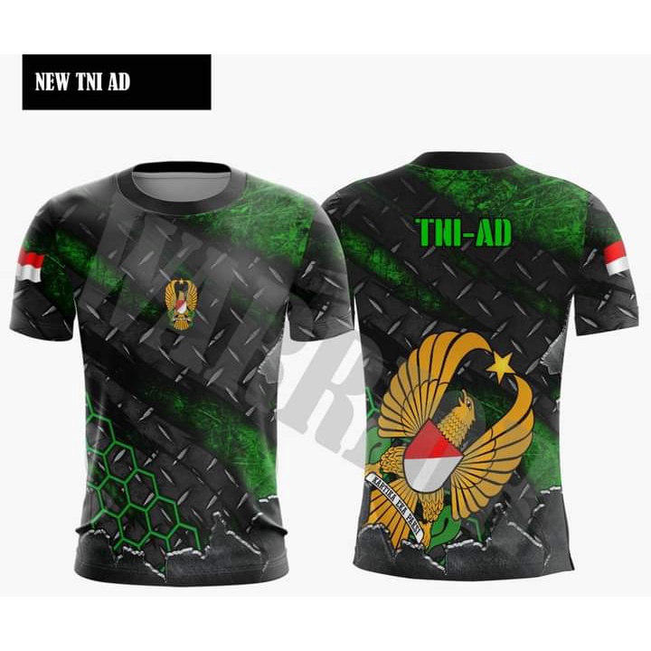 Kaos Jersey TNI AD / Kaos Olahraga Jersey TNI AD/ Kaos Jersey Dryfit TNI AD /BISA FULL PO BISA COD