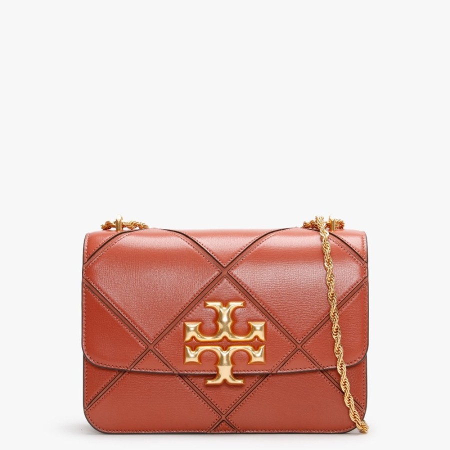 Tory Burch Eleanor Diamond Quilted Shoulder Bag Toasted Pecan