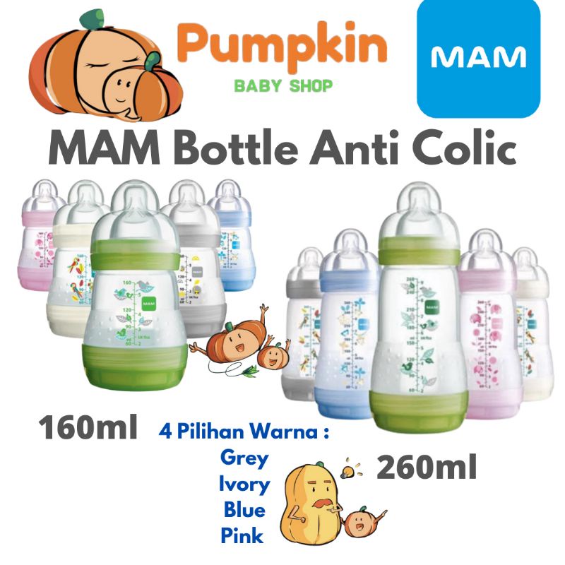 MAM Anti Colic Bottle - Botol Susu Bayi MAM 160ml / 260ml