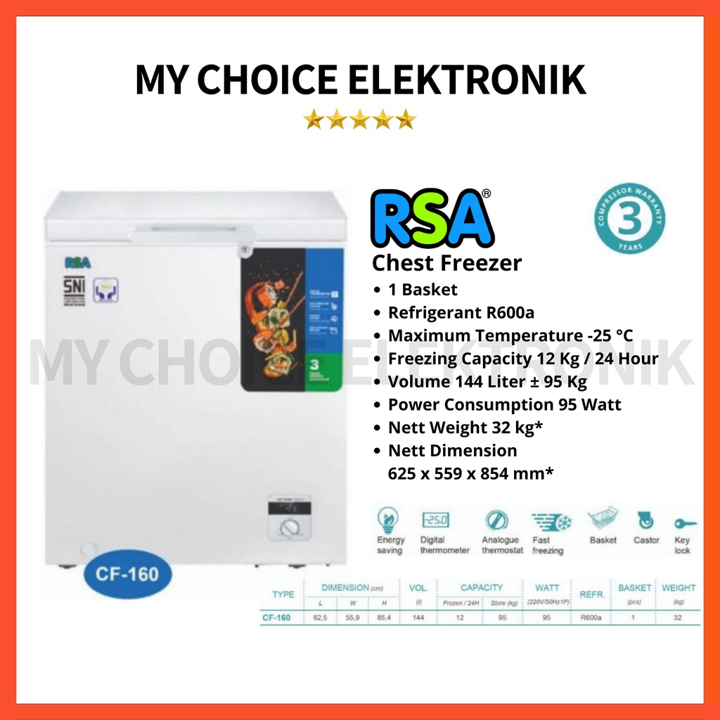 RSA Chest Freezer CF-160