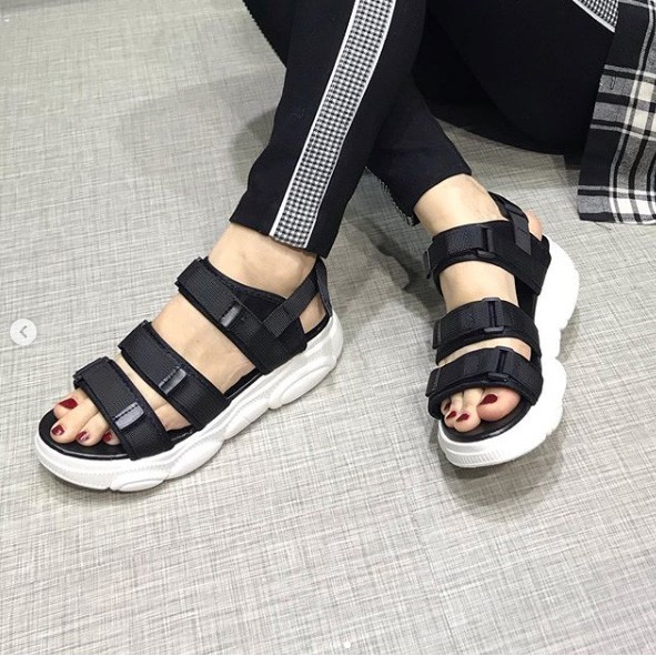 Wedges K1626 sepatu wanita import realpict