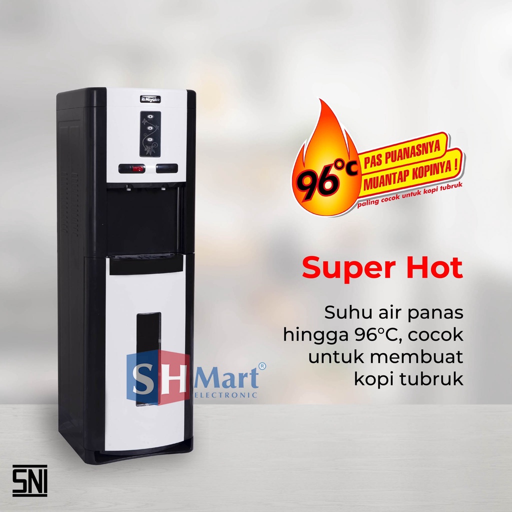 DISPENSER GALON BAWAH MIYAKO WDP300 / WDP-300 HOT &amp; COOL GARANSI RESMI (MEDAN)