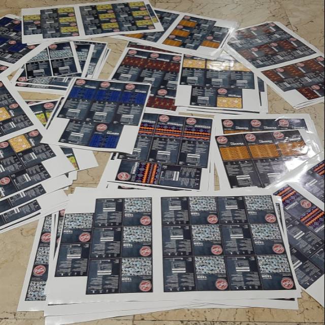 

Print and Cut Cetak Sticker Vinyl A3 ( glossy / transparan / doff )